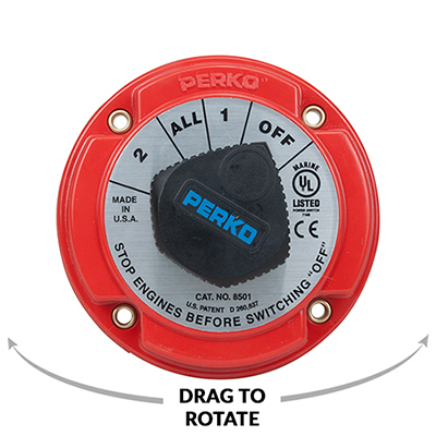 PERKO Inc. - Catalog - Battery Switches - Medium Duty Battery Selector  Switch [8501]