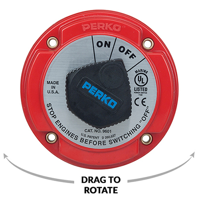 PERKO メインバッテリースイッチ 9601DP（船舶） PERKO Inc. - Catalog - Battery Switches - Medium Duty Battery