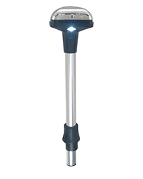 thumbnail image 2 of Perko 1212DP2CHR Removable Bi-Color Marine Pole Light – 12.5” Chrome Utility Light For Boats 2 of 9