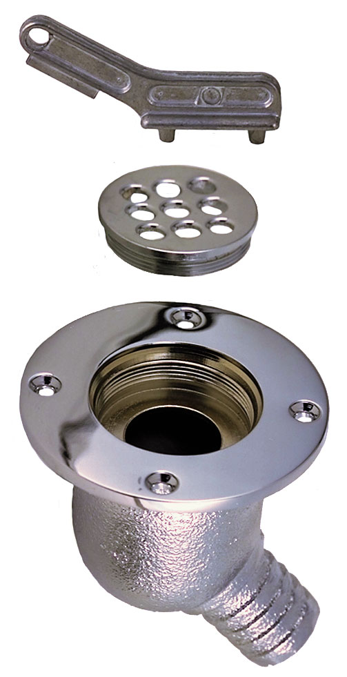 Invincible Marine BR54230 Cockpit Scupper Valve 2-7//8 OD
