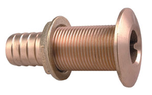 Perko 0350004DPC 5/8" Thru-hull Fitting F/ Hose Chrome Plated Bronze Made in The for sale online 