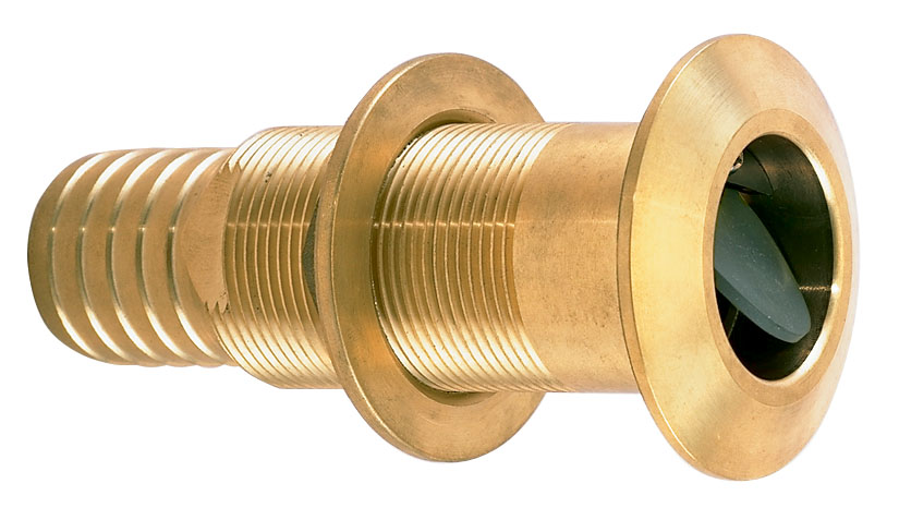 thumbnail image 2 of Perko 0343DP Adjustable Thru-Hull Scupper – Fits Hull Thickness 2” To 4-3/4”, 1-11/32” ID, White Polymer With Black Flapper 2 of 12