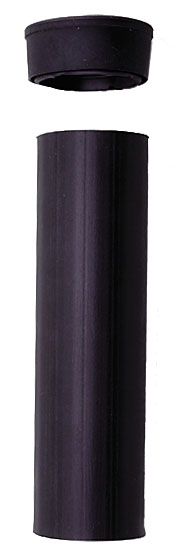 New Perko Clamp-On Fishing Rod Holder Hard Black Plastic Tube 1104