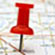 Map with Push Pin
